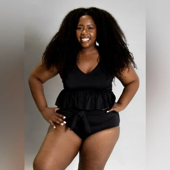 Kortni Jeane Large Gone Bananas Tie-Up-Front Bottoms NWOT - Picture 10 of 12